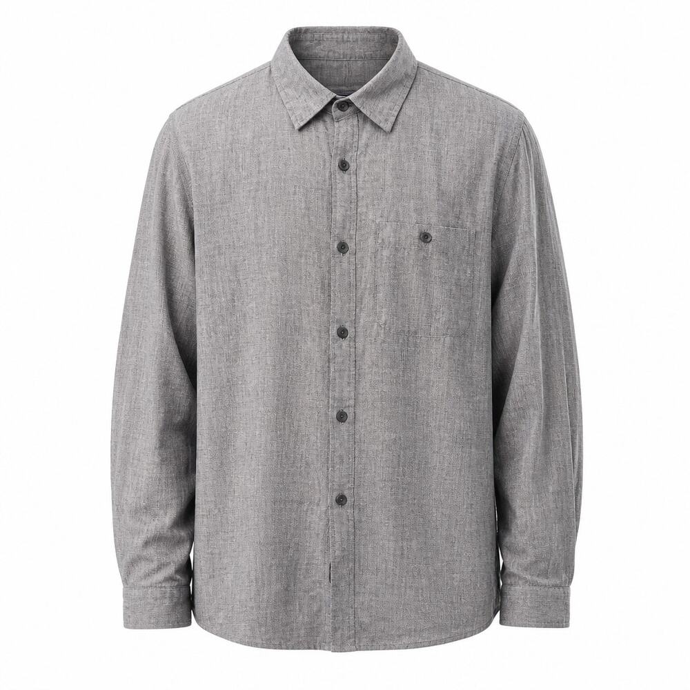 Vineyard Vines Slim Longshore Chambray Button Down Shirt Gray Men's 2XL